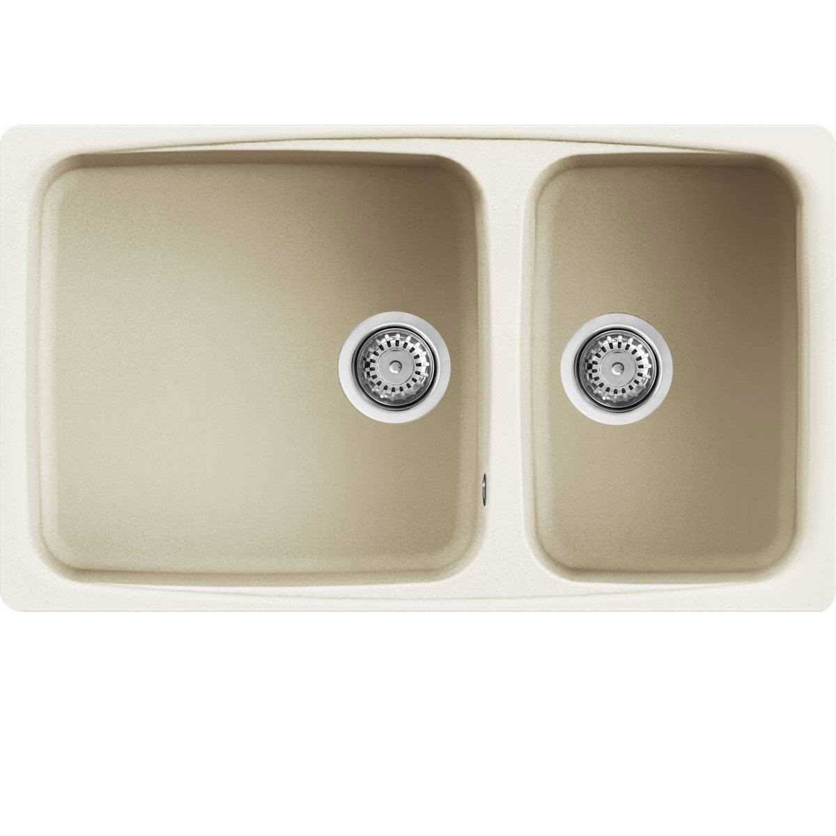 KAR. 8031873056841 Νεροχύτης κουζίνας FOX 450 Bianco Antico 62 ELLECI 86,4x50,3cm