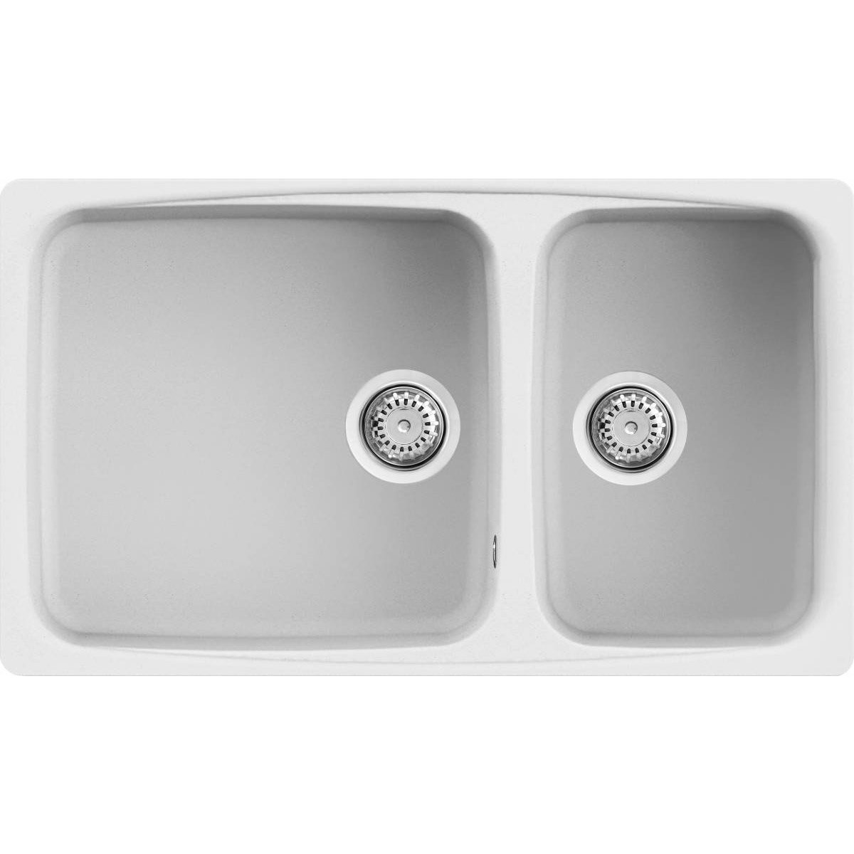 KAR. 8031873056902 Νεροχύτης κουζίνας FOX 450 Bianco 68 ELLECI 86,4x50,3cm