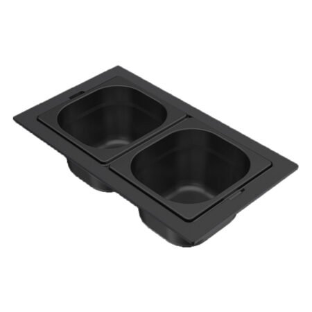 KAR. 8031873301217 Μπολ ανοξείδωτο για νεροχύτη SINTESI Frame Black KF012100BK ELLECI