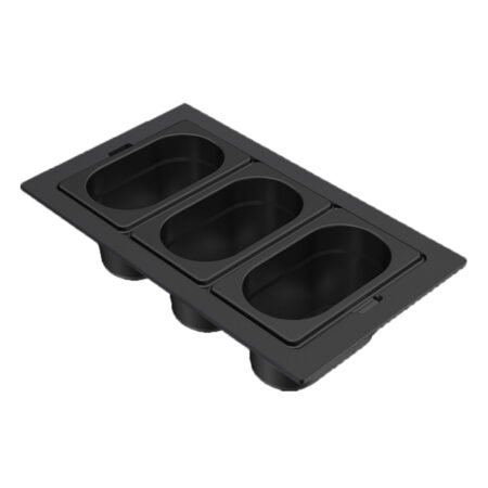 KAR. 8031873301248 Μπολ ανοξείδωτο για νεροχύτη SINTESI Frame Black KF013100BK ELLECI