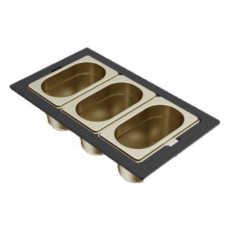 KAR. 8031873301255 Μπολ ανοξείδωτο για νεροχύτη SINTESI Frame Gold KF013100GD ELLECI