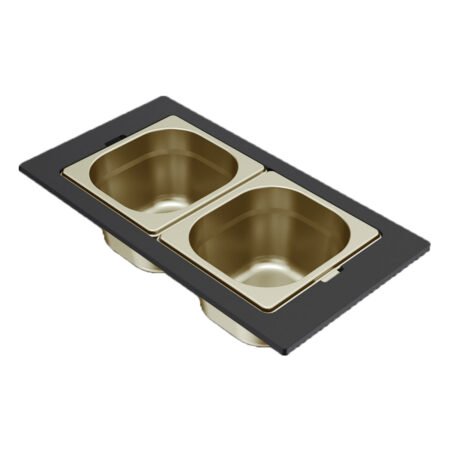 KAR. 8031873301316 Μπολ ανοξείδωτο για νεροχύτη DIALOGO Frame Gold KF022065GD ELLECI