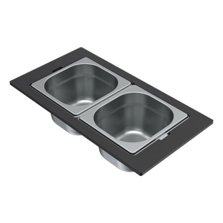 KAR. 8031873301293 Μπολ ανοξείδωτο για νεροχύτη DIALOGO Frame Inox KF022065IN ELLECI