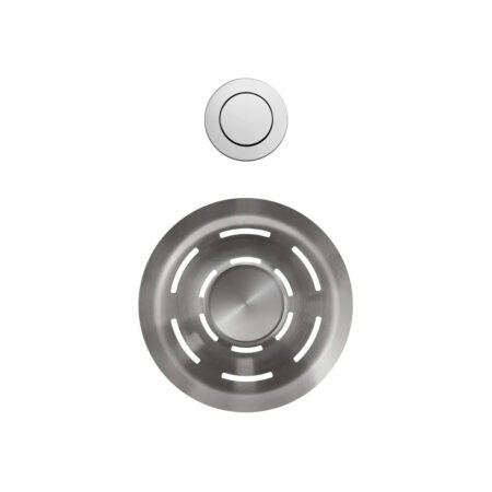 KAR. 8031873802745 Βαλβίδα νεροχύτη FLOW-PRO με σύστημα OPEN-UP Inox Satinato KITASP-F-1VSELL-IN ELLECI