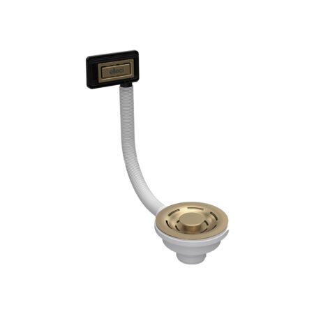 KAR. 8031873801809 Βαλβίδα νεροχύτη FLOW-PRO Gold και υπερχείλιση KITWPT-F-1VSELL-GD ELLECI