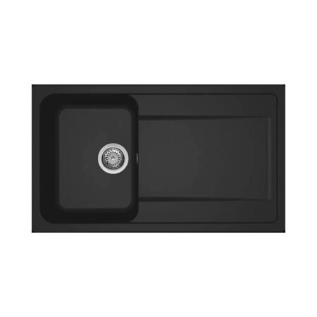 KAR. 8032557068013 Νεροχύτης κουζίνας LIFE 400 Nero 40 ELLECI 86x50cm