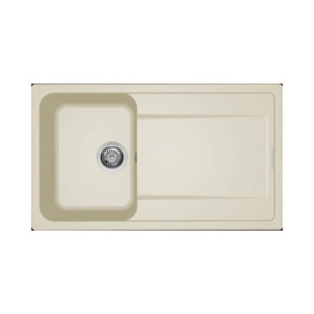 KAR. 8032557068068 Νεροχύτης κουζίνας LIFE 400 Bianco Antico 62 ELLECI 86x50cm