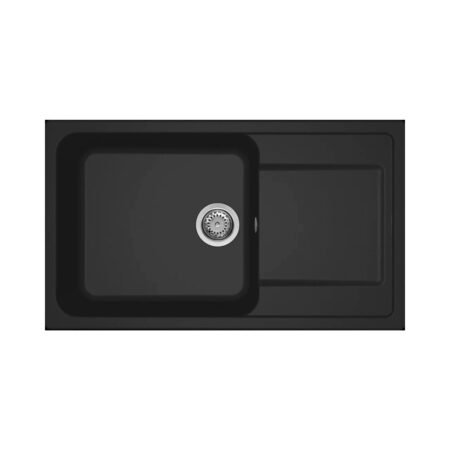 KAR. 8032557067931 Νεροχύτης κουζίνας LIFE 410 Nero 40 ELLECI 86x50cm