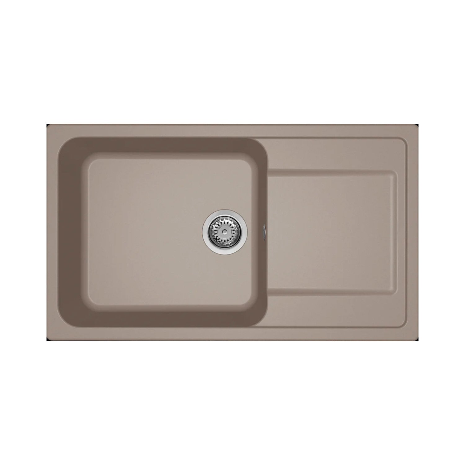 KAR. 8032557067948 Νεροχύτης κουζίνας LIFE 410 Tortora 43 ELLECI 86x50cm