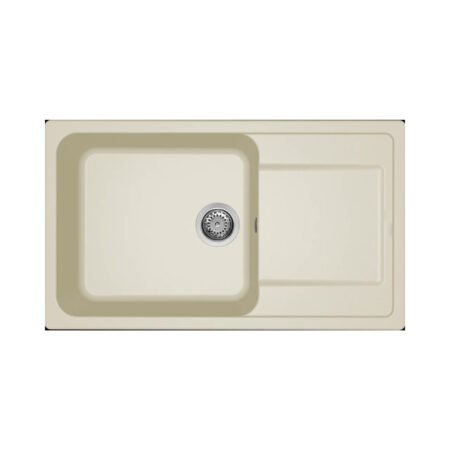 KAR. 8032557067986 Νεροχύτης κουζίνας LIFE 410 Bianco Antico 62 ELLECI 86x50cm