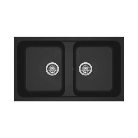 KAR. 8032557068174 Νεροχύτης κουζίνας LIFE 450 Nero 40 ELLECI 86x50cm