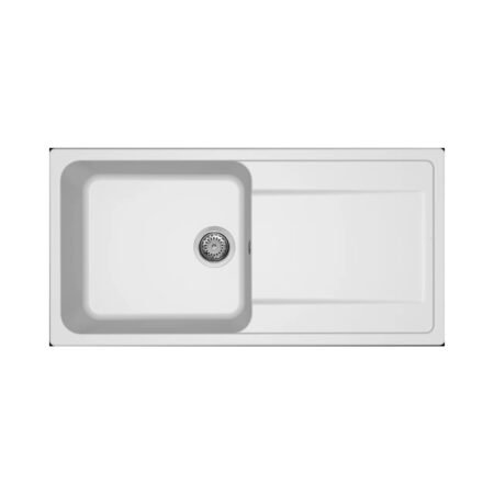 KAR. 8032557067917 Νεροχύτης κουζίνας LIFE 480 Bianco 68 ELLECI 100x50cm