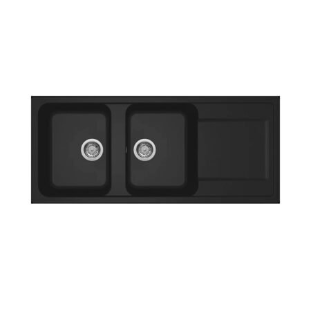 KAR. 8032557067771 Νεροχύτης κουζίνας LIFE 500 Nero 40 ELLECI 116x50cm