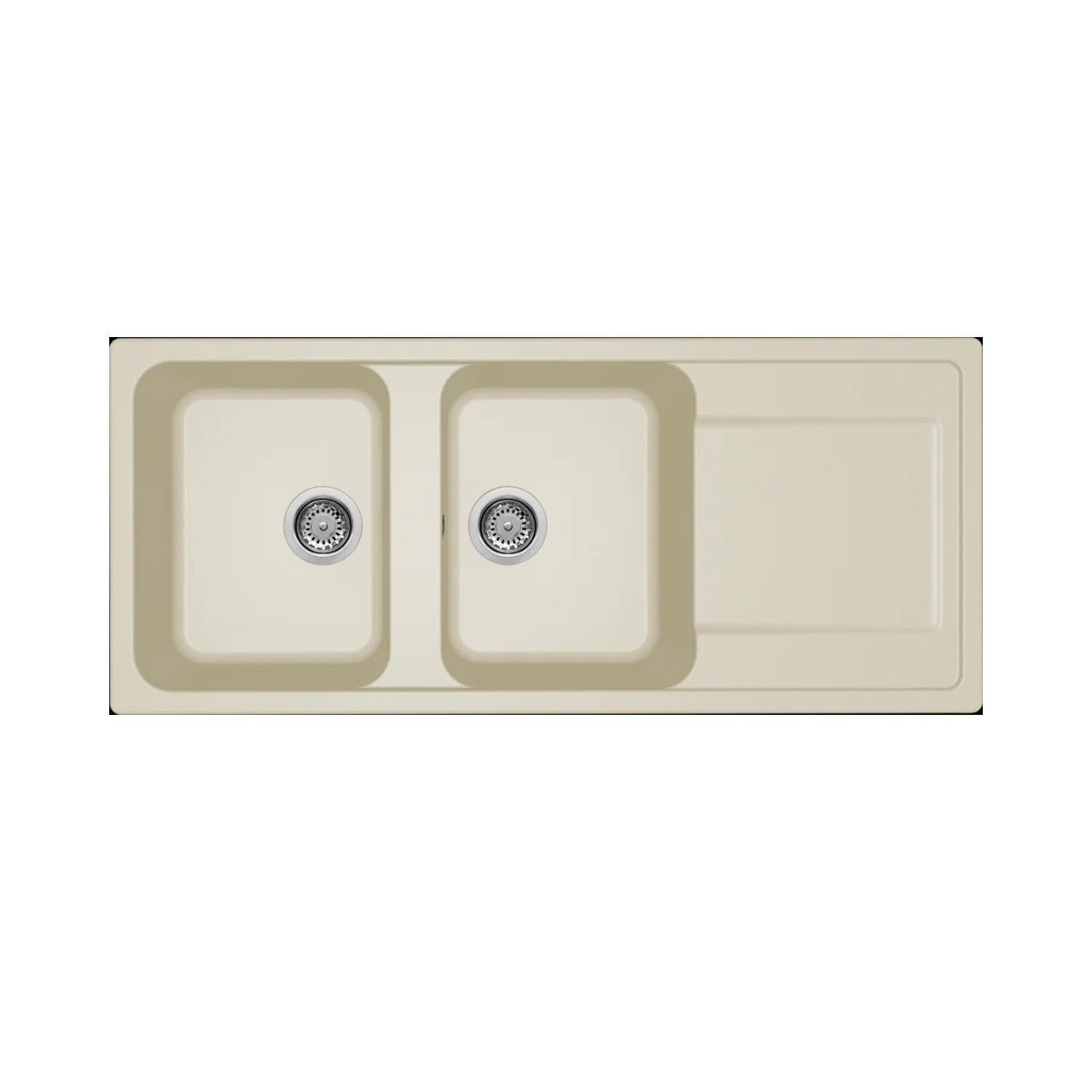 KAR. 8032557067825 Νεροχύτης κουζίνας LIFE 500 Bianco Antico 62 ELLECI 116x50cm