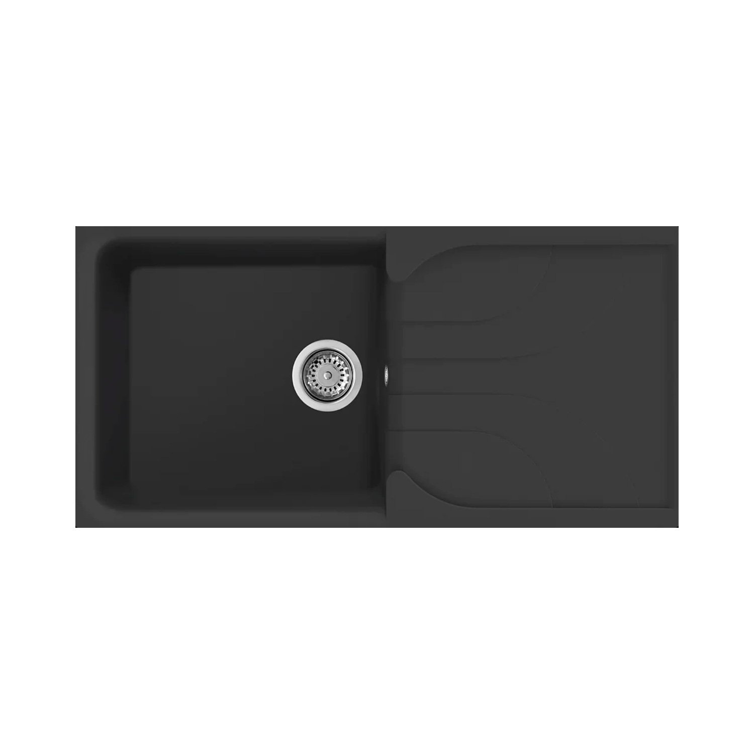 KAR. 8032557046097 Νεροχύτης κουζίνας EGO 480 Nero 40 ELLECI 100x50cm