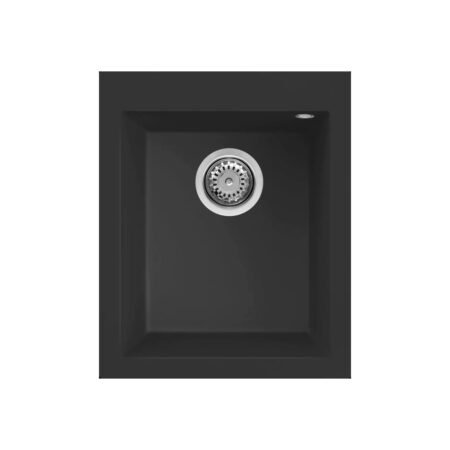 KAR. 8032557045571 Νεροχύτης κουζίνας QUADRA 100 Nero 40 ELLECI 41x50cm