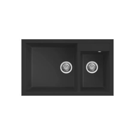 KAR. 8031873035778 Νεροχύτης κουζίνας QUADRA 440 Nero 40 ELLECI 81,5x50cm