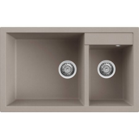 KAR. 8031873035761 Νεροχύτης κουζίνας QUADRA 440 Tortora 43 ELLECI 81,5x50cm