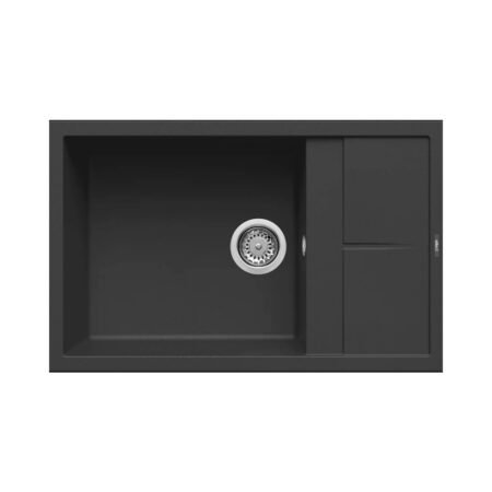 KAR. 8032557038184 Νεροχύτης κουζίνας UNICO 310 Nero 40 ELLECI 78x50cm