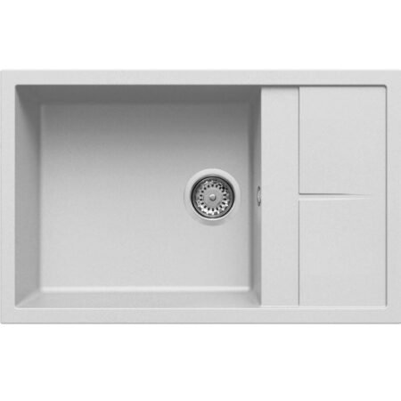 KAR. 8032557038245 Νεροχύτης κουζίνας UNICO 310 Bianco 68 ELLECI 78x50cm