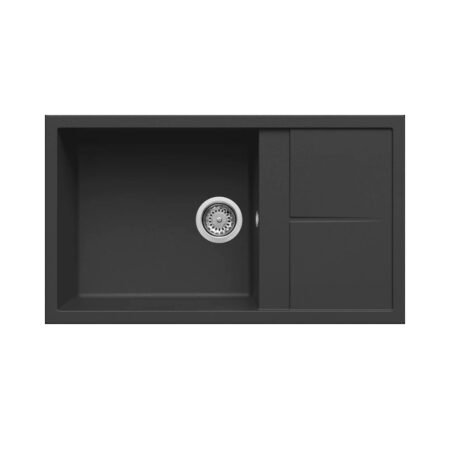 KAR. 8032557036470 Νεροχύτης κουζίνας UNICO 410 Nero 40 ELLECI 86x50cm