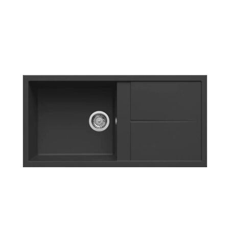 KAR. 8032557036289 Νεροχύτης κουζίνας UNICO 480 Nero 40 ELLECI 100x50cm