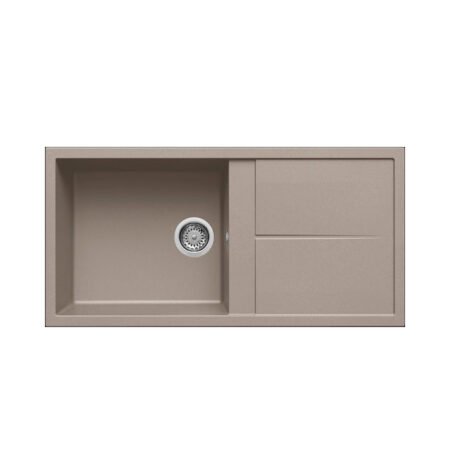KAR. 8032557037170 Νεροχύτης κουζίνας UNICO 480 Tortora 43 ELLECI 100x50cm