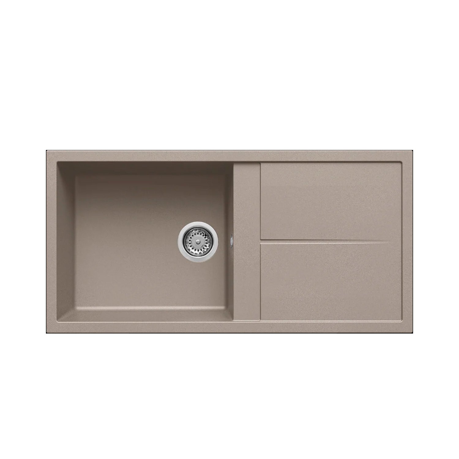 KAR. 8032557037170 Νεροχύτης κουζίνας UNICO 480 Tortora 43 ELLECI 100x50cm