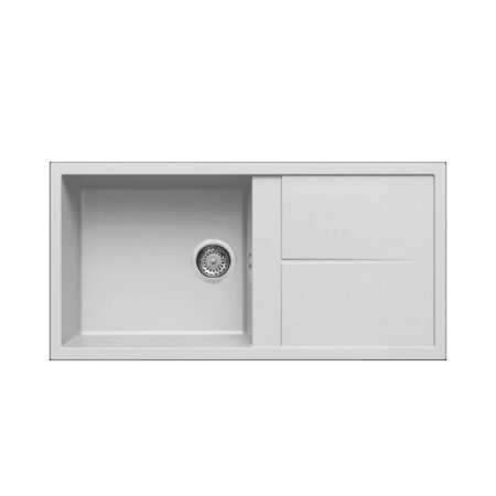 KAR. 8032557036524 Νεροχύτης κουζίνας UNICO 480 Bianco 68 ELLECI 100x50cm