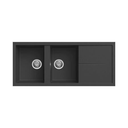 KAR. 8032557032908 Νεροχύτης κουζίνας UNICO 500 Nero 40 ELLECI 116x50cm
