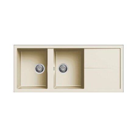 KAR. 8032557038283 Νεροχύτης κουζίνας UNICO 500 Bianco Antico 62 ELLECI 116x50cm