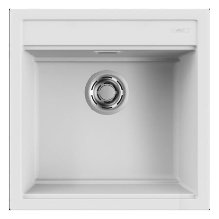 KAR. 8032861020455 Νεροχύτης κουζίνας BEST 104 White 96 ELLECI 51x51cm