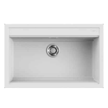 KAR. 8032557027171 Νεροχύτης κουζίνας BEST 130 White 96 ELLECI 79x51cm