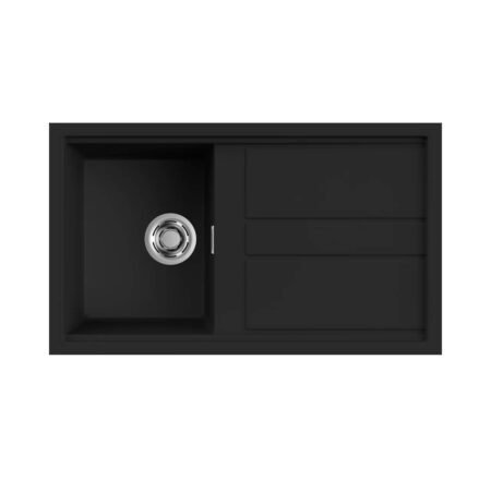 KAR. 8031873020057 Νεροχύτης κουζίνας BEST 400 Black 86 ELLECI 86x51cm