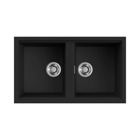 KAR. 8031873020132 Νεροχύτης κουζίνας BEST 450 Black 86 ELLECI 86x51cm