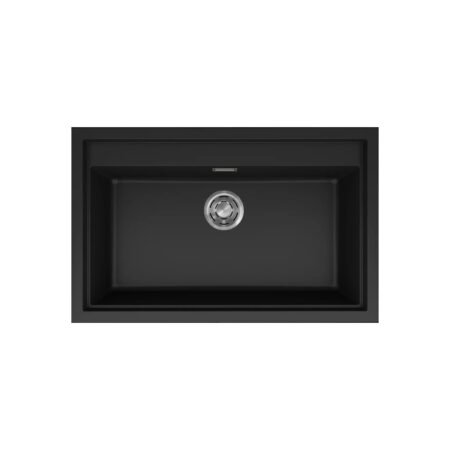 KAR. 8032557028826 Νεροχύτης κουζίνας SINTESI 130 Black 86 ELLECI 79x50cm