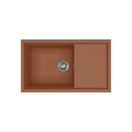 KAR. 8032557028789 Νεροχύτης κουζίνας SINTESI 410 Cavern Clay 83 ELLECI 86x50cm