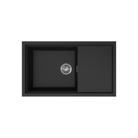 KAR. 8032557028772 Νεροχύτης κουζίνας SINTESI 410 Black 86 ELLECI 86x50cm