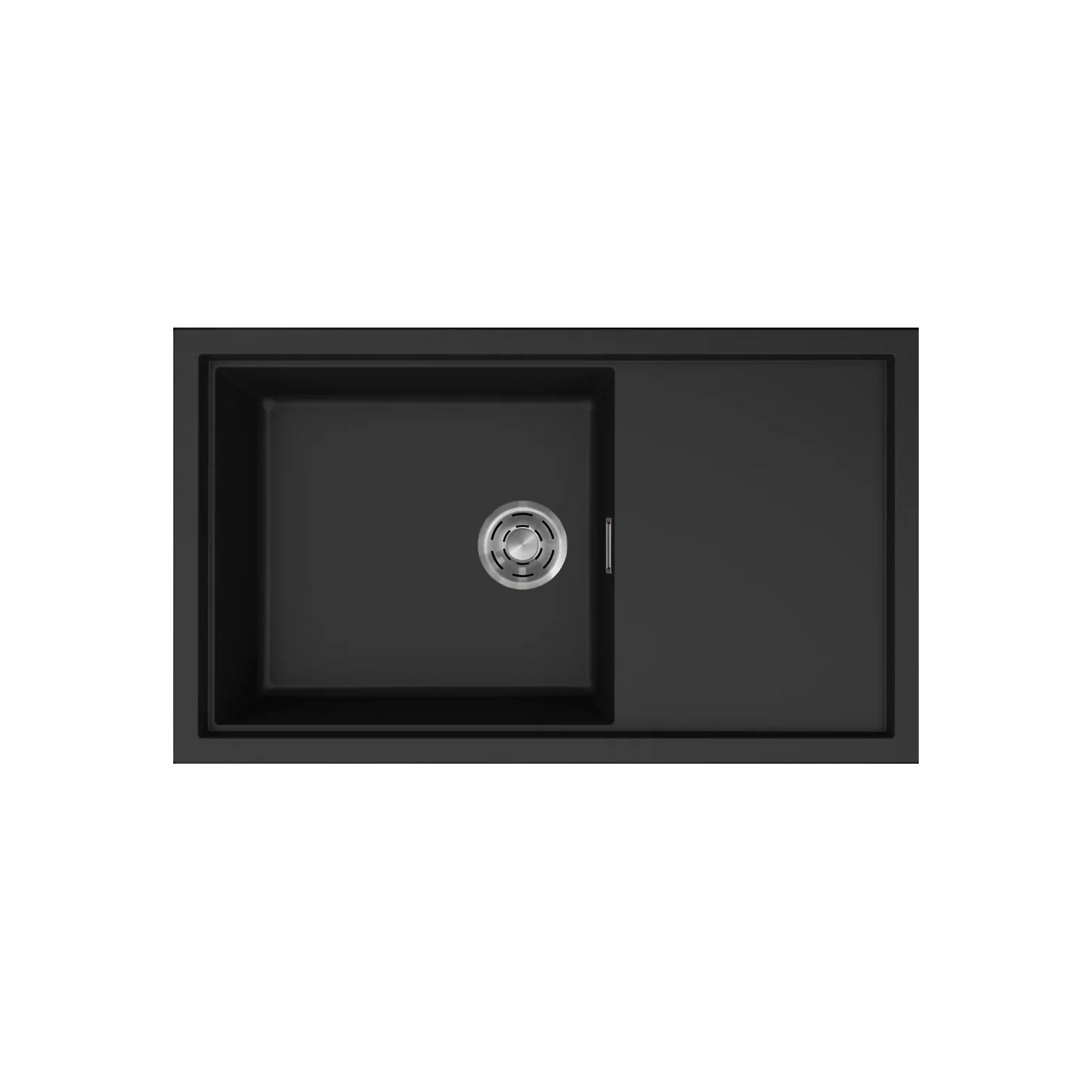 KAR. 8032557028772 Νεροχύτης κουζίνας SINTESI 410 Black 86 ELLECI 86x50cm