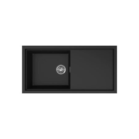 KAR. 8032557028727 Νεροχύτης κουζίνας SINTESI 480 Black 86 ELLECI 100x50cm