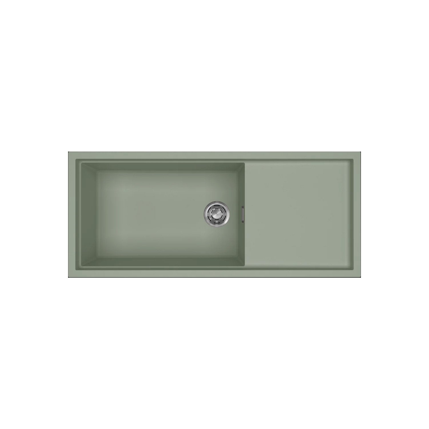 KAR. 8032557029618 Νεροχύτης κουζίνας SINTESI 510 Sage Green 82 ELLECI 116x50cm