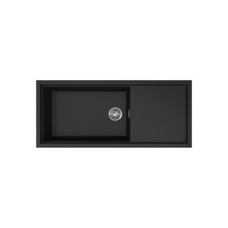KAR. 8032557028673 Νεροχύτης κουζίνας SINTESI 510 Black 86 ELLECI 116x50cm