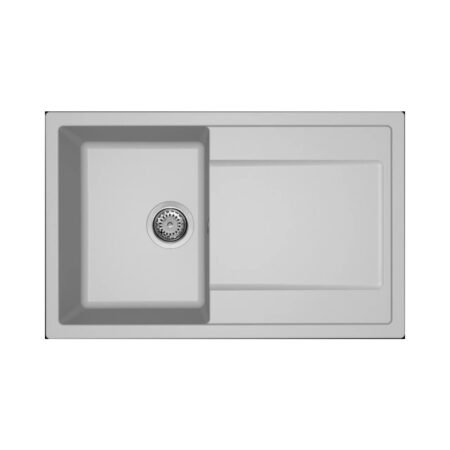 KAR. 8032557110743 Νεροχύτης κουζίνας LIFE 300 Aluminium 79 ELLECI 79x50cm