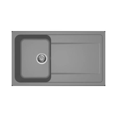 KAR. 8032557110255 Νεροχύτης κουζίνας LIFE 400 Titanium 73 ELLECI 86x50cm