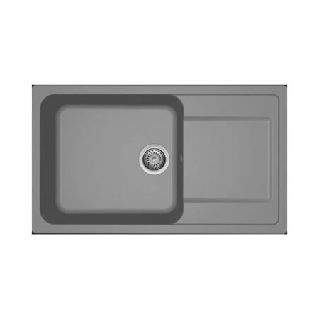 KAR. 8032557110224 Νεροχύτης κουζίνας LIFE 410 Titanium 73 ELLECI 86x50cm