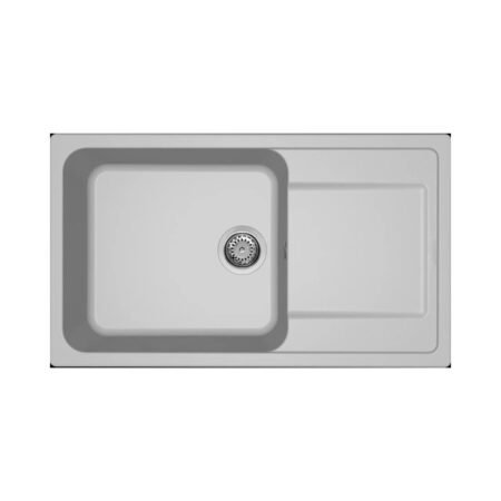 KAR. 8032557110231 Νεροχύτης κουζίνας LIFE 410 Aluminium 79 ELLECI 86x50cm