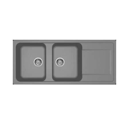 KAR. 8032557110163 Νεροχύτης κουζίνας LIFE 500 Titanium 73 ELLECI 116x50cm