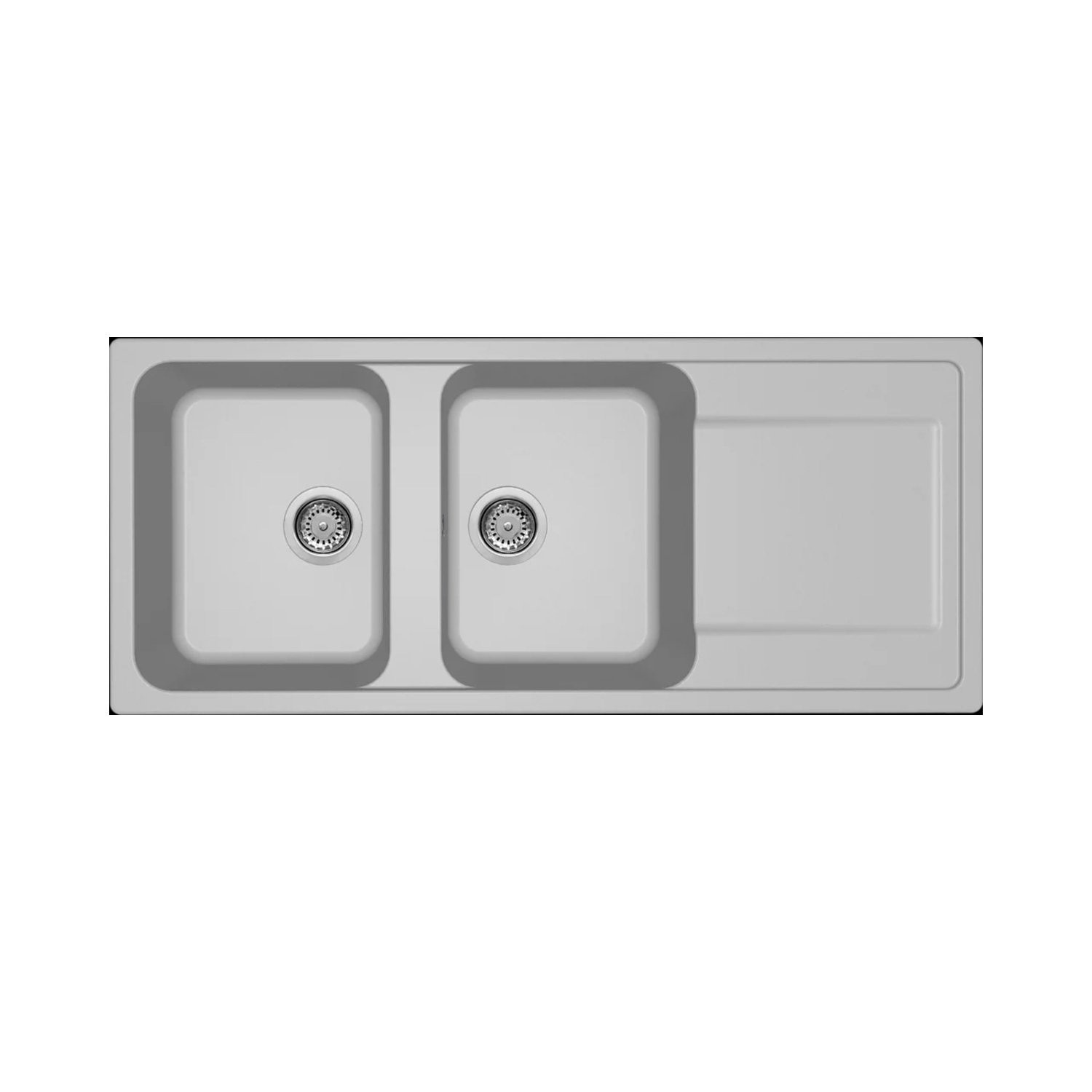 KAR. 8032557110170 Νεροχύτης κουζίνας LIFE 500 Aluminium 79 ELLECI 116x50cm