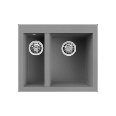 KAR. 8031873956264 Νεροχύτης κουζίνας QUADRA 150 Titanium 73 ELLECI 59x50cm
