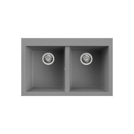 KAR. 8032861953609 Νεροχύτης κουζίνας QUADRA 350 Titanium 73 ELLECI 79x50cm